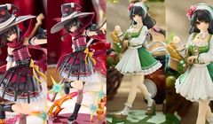 Action Figure Anime KonoSuba, Megumin dan Yunyun oleh Ilustrator Jepang Kurone Mishima