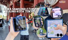 Mudahnya Bikin Konten dan Cari Rute Kereta Pakai Layar Depan Samsung Z Flip 7
