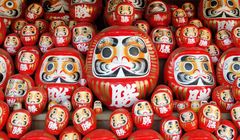 Boneka Daruma Tanpa Kaki dan Tangan, Jimat Keberuntungan Jepang