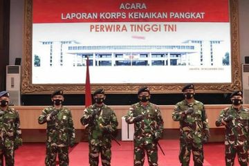 22 Perwira Tinggi TNI Naik Pangkat, Berikut Daftar Namanya