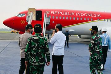 Untuk Kali Pertama, Jokowi Gunakan Pesawat Kepresidenan Merah Putih