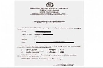 Biaya Dan Cara Mengurus Surat Keterangan Bebas Narkoba