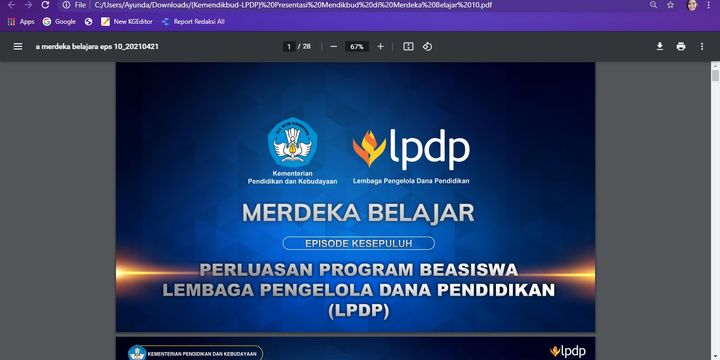 Panduan Daftar Beasiswa LPDP 2021 Khusus Keluarga Prasejahtera