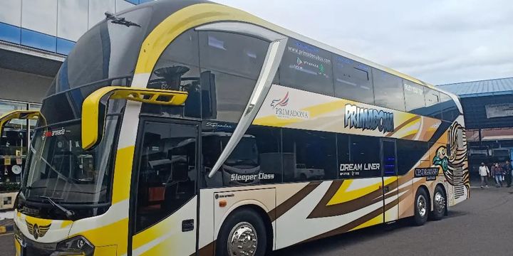 Bus Tingkat PO Primadona Akhirnya Rilis Dari Karoseri New Armada