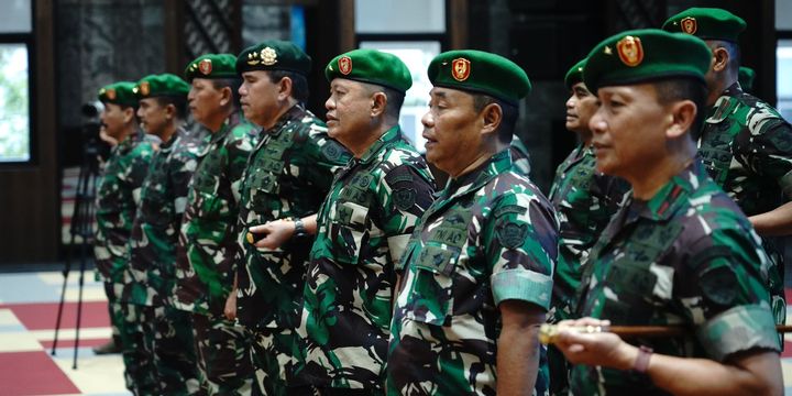 18 Perwira Tinggi TNI AD Naik Pangkat, Berikut Rincian Daftarnya…