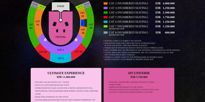 Simak Cara Lengkap Beli Tiket "Presale" Coldplay Dengan Virtual Account ...