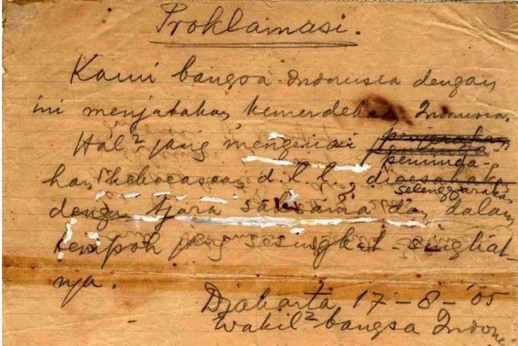 Bukan 1945, Soekarno Menulis Tahun 05 di Naskah Proklamasi, Apa Alasannya? 