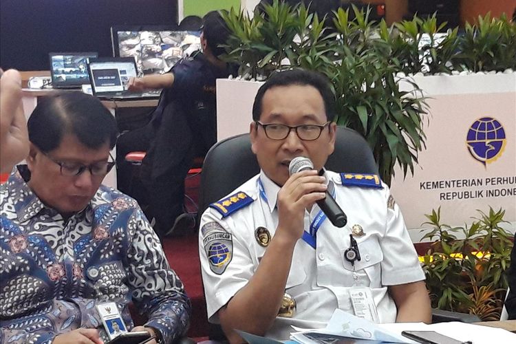 Ketua Harian Posko Mudik Nasional Kemenhub Arif Toha Tjahjagama di Jakarta, Jumat (31/5/2019).