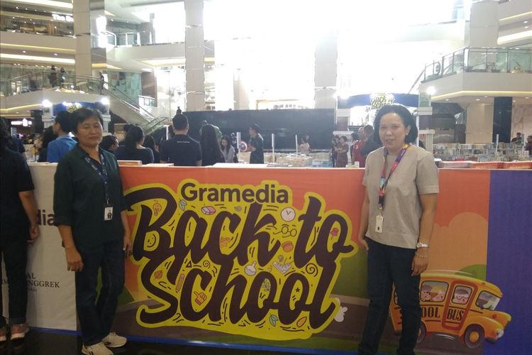 Pameran Buku dan perlengkapan sekolah di Gramedia Back to School Mall Taman Anggrek, Senin (3/6/2019).