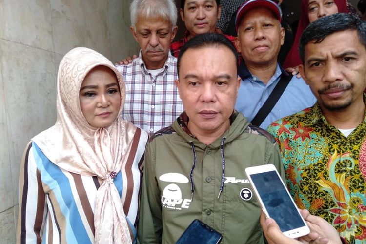 Direktur Advokasi BPN Sufmi Dasco di Mapolda Metro Jaya Selasa (4/6/2019).