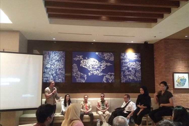 Penyelenggaraan acara Devi Speed Date untuk promosikan peluang kerja inklusif termasuk difabel di Hotel Fairmont Jakarta, Selasa (25/6/2019)