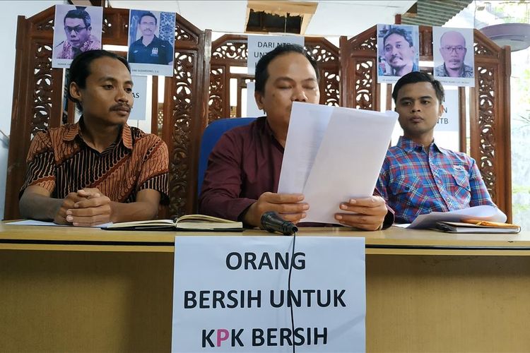Koalisi Masayarakat Sipil yang tergabung dalam Jaringan Peradilan Bersih (Jepred-Bersih) NTB, Senin (1/7/2019) usulkan 4 figur asal NTB untuk menjadi calon pimpinan KPK
