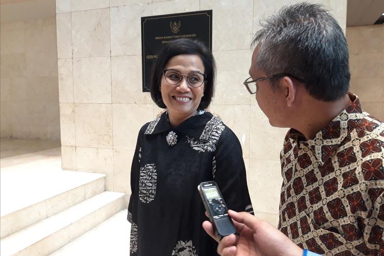 Menteri Keuangan Sri Mulyani Indrawati di Jakarta, Kamis (4/7/2019).
