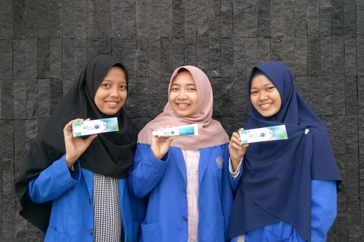 Tiga mahasiswa Universitas Muhammadiyah Purwokerto (UMP), Banyumas, Jawa Tengah berhasil temukan gel pasta gigi pencegah karies dari lendir bekicot, Selasa (9/7/2019).