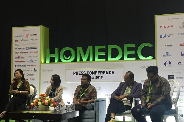 Pembukaan Homedec 2019 di Jakarta Convention Center, Kamis (11/7/2019).