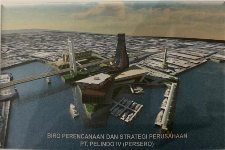 Profil gambar rencana pengembangan pelabuhan Manado
