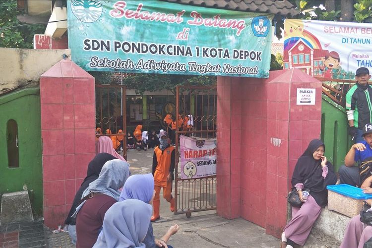 Suasana Hari Kedua di SDN 01 Pondok Cina,  Depok, Selasa (16/7/2019)