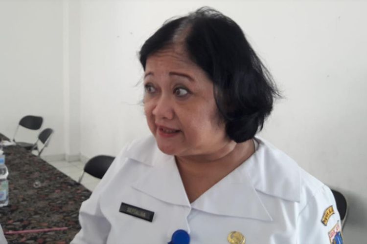 Kepala Rusun Jatinegara Kaum Septalina Purba di Rusun Jatinegara Kaum, Jakarta Timur, Rabu (17/7/2019).