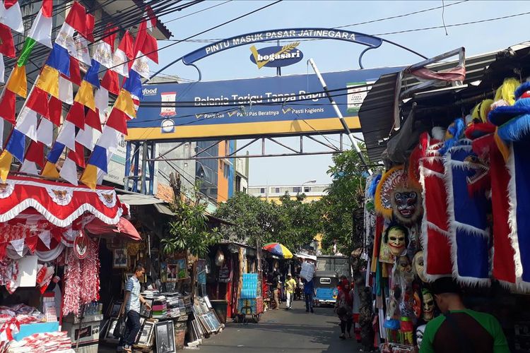 Pasar Besar Jatinegara, Jakarta Timur, Rabu (24/7/2019).
