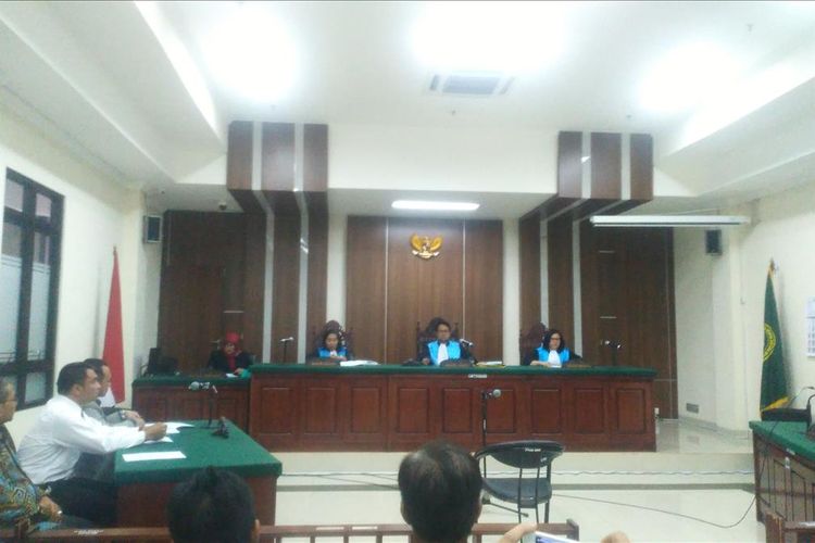 Sidang PTUN Kota Bandung dengan agenda pembacaan gugatan dan esepsi dalam kasus sengketa Sekda Kota Bandung, Selasa (30/4/2019).