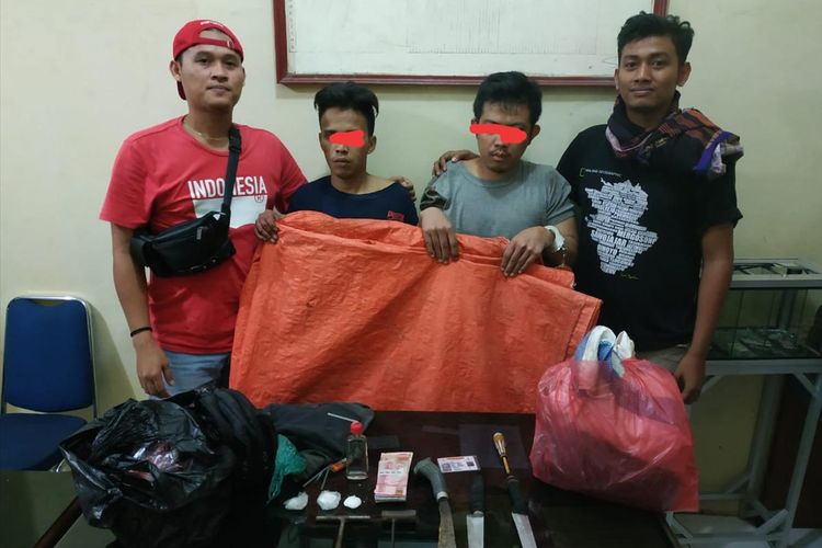 Dua kawanan spesialis pencuri ternak diamankan Polres Agam dan dua orang lainnya dibawa ke RSUD Lubuk Basung, Kamis (31/8/2019) malam. (Dok: Humas Polres Agam)