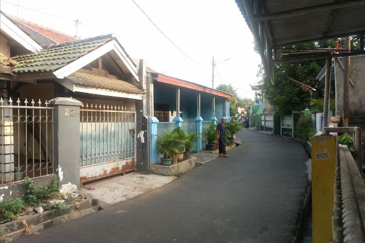 Kondisi di Jalan Al-Mubarok 2, Joglo, Kembangan, Jakarta Barat pada Senin (5/8/2019) pagi