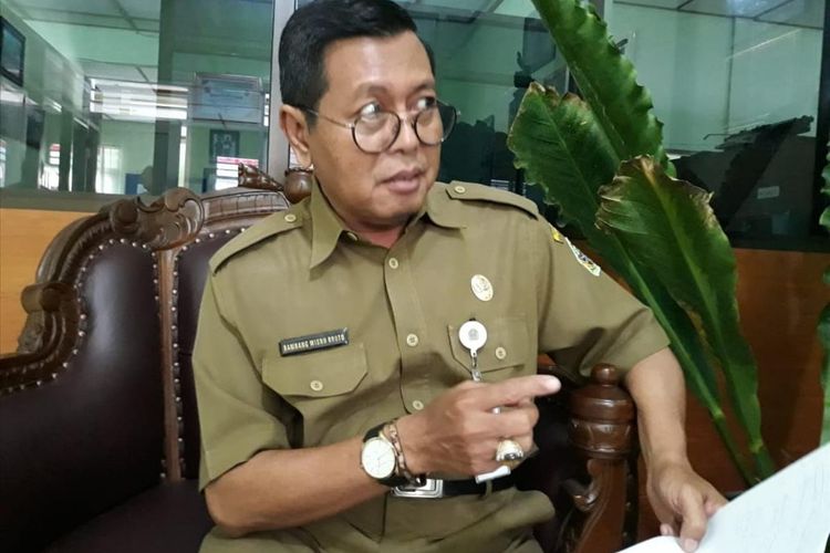 Kepala Dinas Pertanian dan Pangan Gunungkidul Bambang Wisnu Broto di Kantornya Senin (5/8/2019)