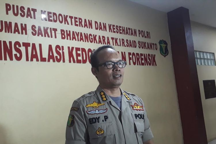 Kepala Operasional Pelayanan Kedokteran Polri RS Polri Kramat Jati Kombes Edy Purnomo di Rumah Sakit Polri Kramat Jati, Jakarta Timur, Selasa (6/8/2019).