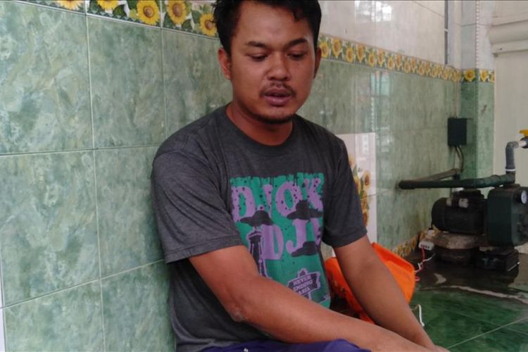 Bahtiar (36) saat ditemui di masjid Mapolres Metro Jakarta Selatan, Selasa (13/8/2019)