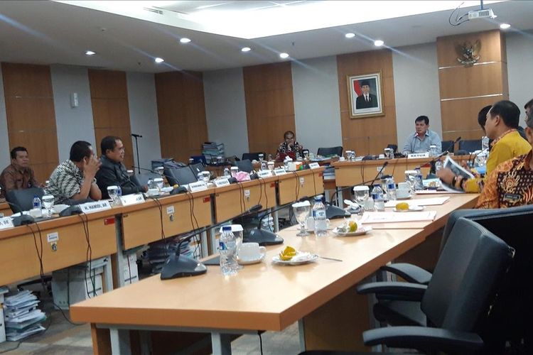 Rapat KUA-PPAS 2020 di Komisi D, Gedung DPRD DKI, Jakarta Pusat, Kamis (15/8/2019)