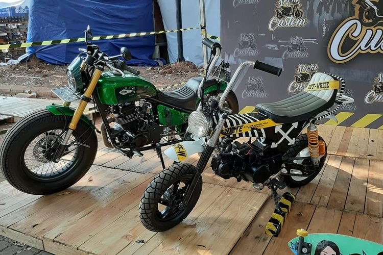 Motor Jokowi dan Gibran dipamerkan di Otobursa Tumplek Blek 2019