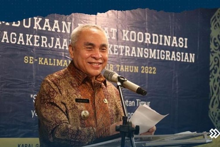 Gubernur Kalimantan Timur (Kaltim) Isran Noor. 