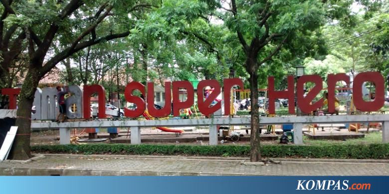 Ada Gatotkaca dan Batman di Taman "Super Hero" Bandung 