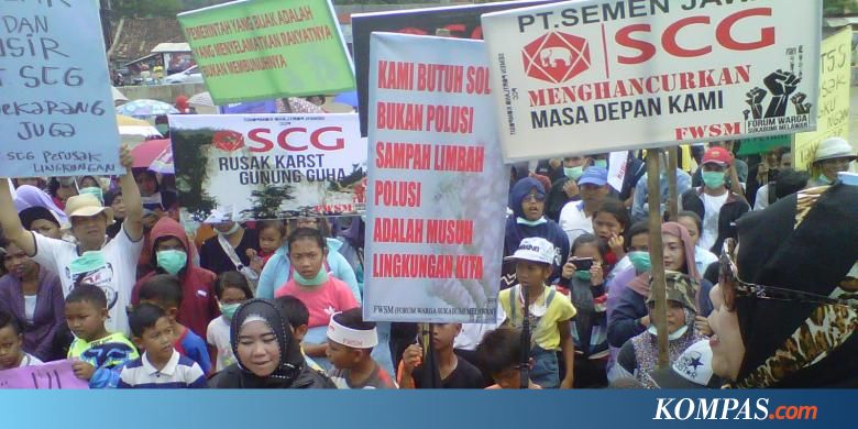 Warga Sukabumi Tuntut PT Semen Jawa-SCG Diusir - Kompas.com