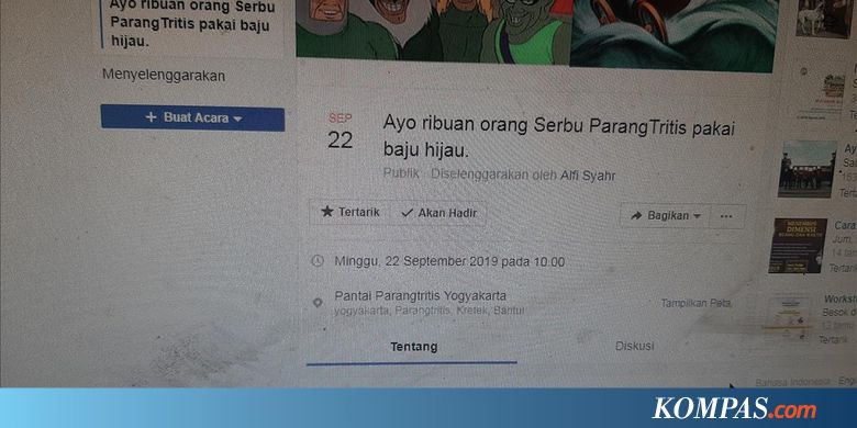 Viral Ajakan Menyerbu Pantai Parangtritis Pakai Baju  
