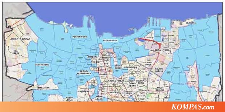 Ini Dia, Peta Digital Banjir Jakarta Hari Ini - Kompas.com