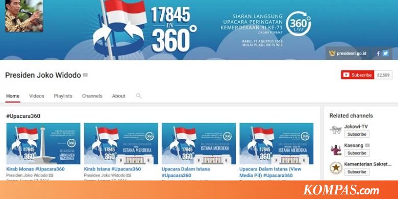 Pertama di Indonesia, Upacara 17 Agustus di Istana 