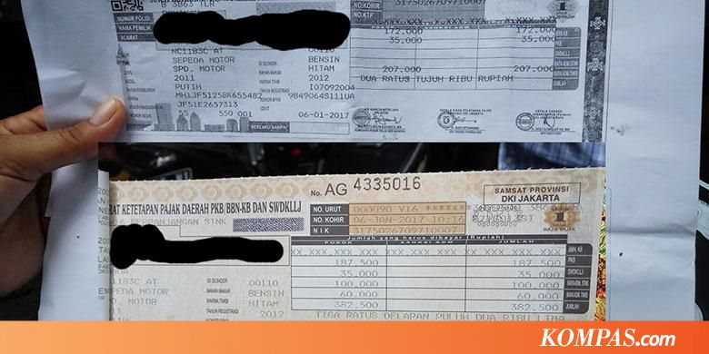 Buat yang Belum Tahu, Letak Tanda Pajak Progresif di STNK 