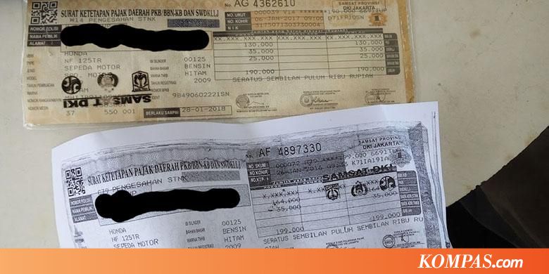 Cara Blokir Pajak Kendaraan yang Sudah Dijual - Kompas.com