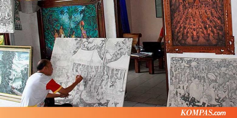 Turis Eropa  Minati Lukisan  Klasik  Bali