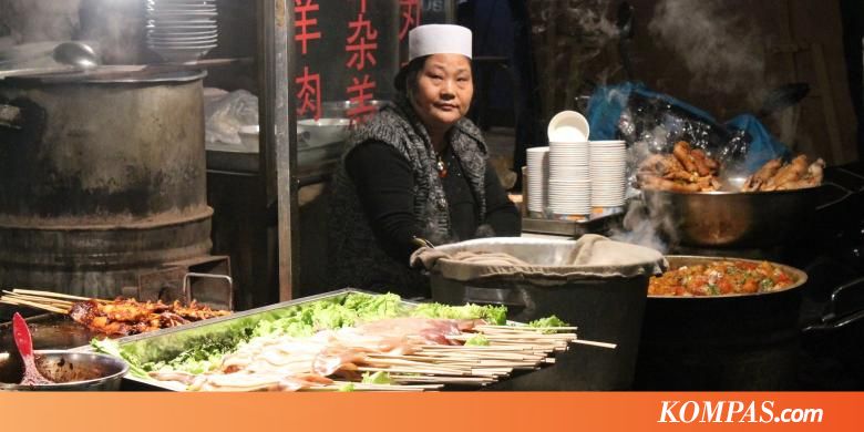 Pesta Makanan Muslim di Pasar Malam Xi'an - Kompas.com