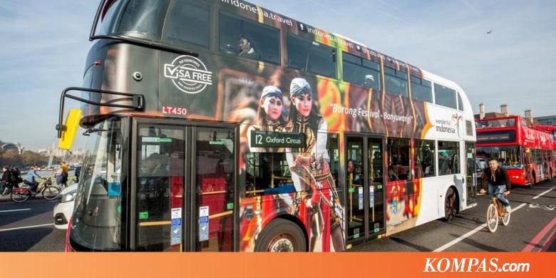 Selama Sebulan "Wonderful Indonesia" Hiasi Bus Tingkat di 