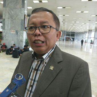 Anggota Pansus Angket KPK di Kompleks Parlemen, Senayan, Jakarta, Kamis (7/12/2017)