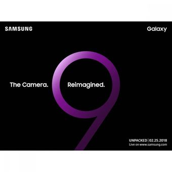 Undangan Samsung untuk acara peluncuran Galaxy S9 dan Galaxy S9 Plus pada 25 Februari 2018.