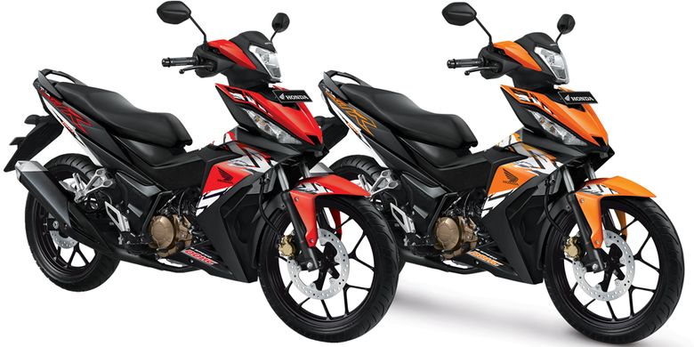 Dua warna baru Honda Supra GTR150, spartan red dan nitric orange. 