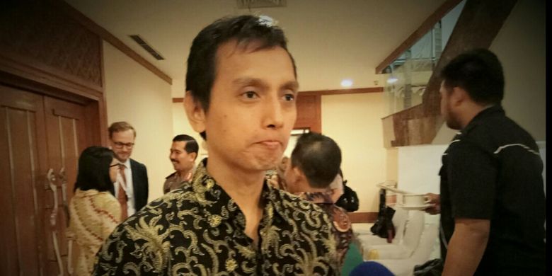 Direktur Imparsial‎, Al Araf ditemui disela acara Pembukaan Workshop Peran Polri dalam Melindungi Kebebasan Beragama dan Berkeyakinan di Wilayah Hukum Polda Metro Jaya dan Polda Banten” yang digelar di Hotel Grand Sahid Jaya, Jakarta, Senin (28/8/2017).