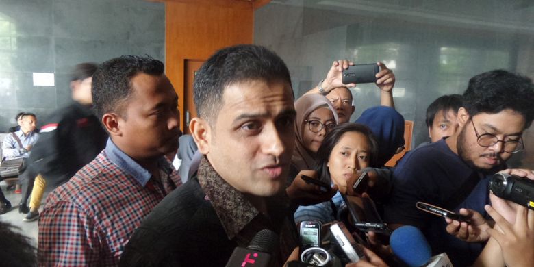 Muhammad Nazaruddin bersaksi dalam sidang kasus korupsi pengadaan e-KTP di Pengadilan Tipikor Jakarta, Senin (20/11/2017).