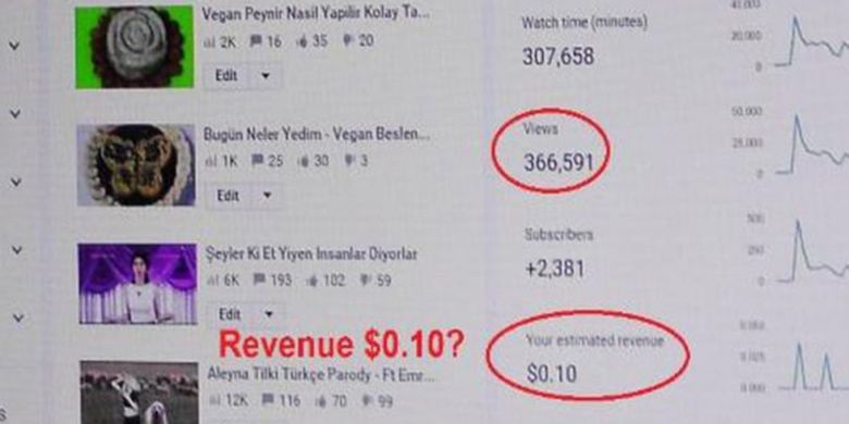 Nasim Aghdam menuding YouTube telah sengaja menyensor dan mencabut monetisasi video-vidoenya sehingga sulit mendapatkan uang. Dia mengeluh hanya mendapat 10 sen AS dari jumlah view lebh dari 300.000.