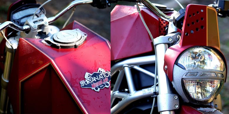 Ducati Monster berjubah Scrambler iconic bike Suryanation Motorland 2018