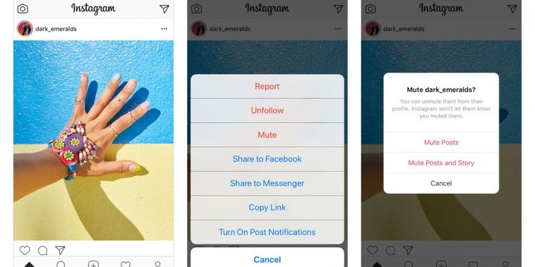 Fitur Mute di Instagram